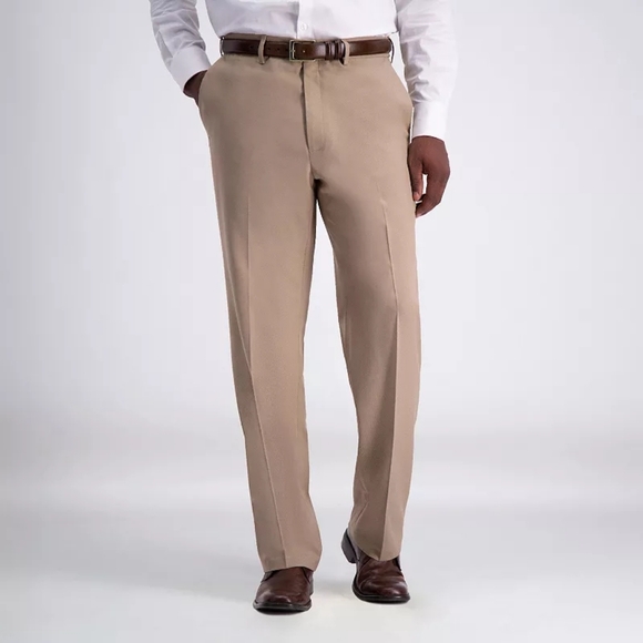 Elegant Tan Mens Haggar Slacks - Picture 1 of 3